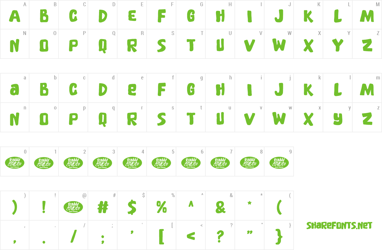 Font Crazy Blocks preview